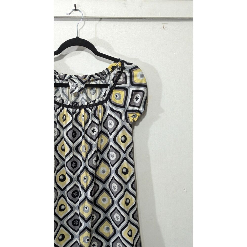 Y2K Retro Geometric Mini Tunic Dress - SO Wear It Declare It sz. SMall